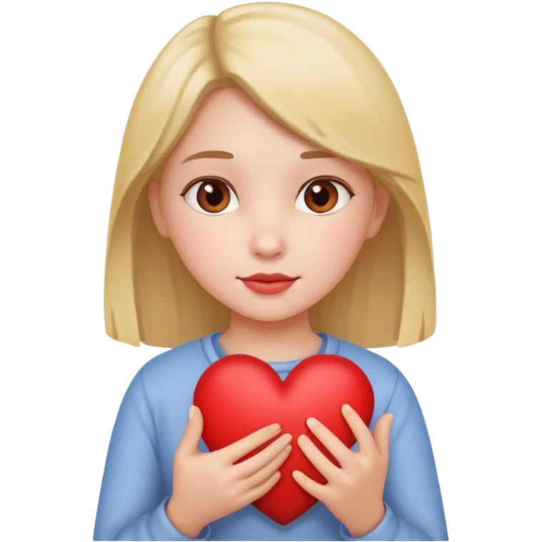 kalp tutan kız emoji