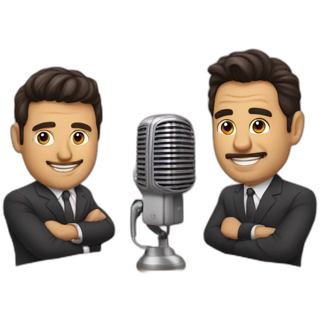 andreu buenafuente and berto romero as radio talkshow hosts emoji
