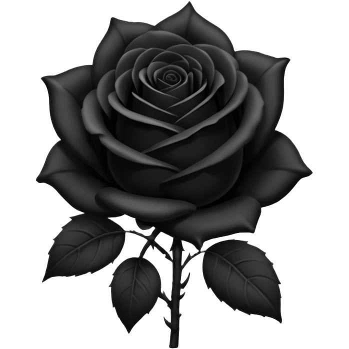 Black roses emoji