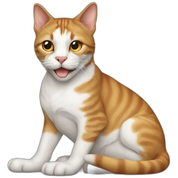 cat on a dog emoji