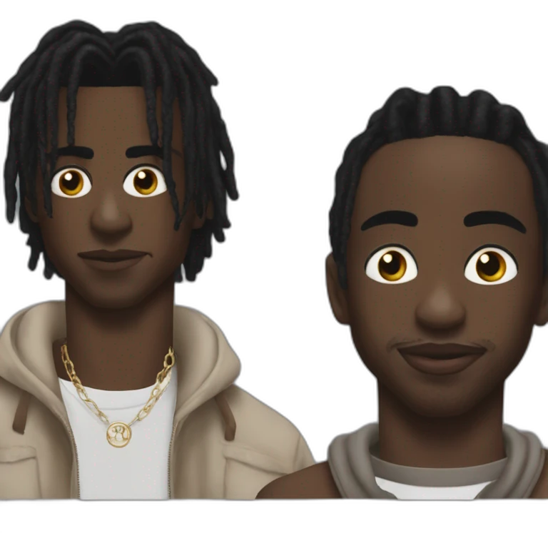 Playboi carti with Travis Scott  emoji