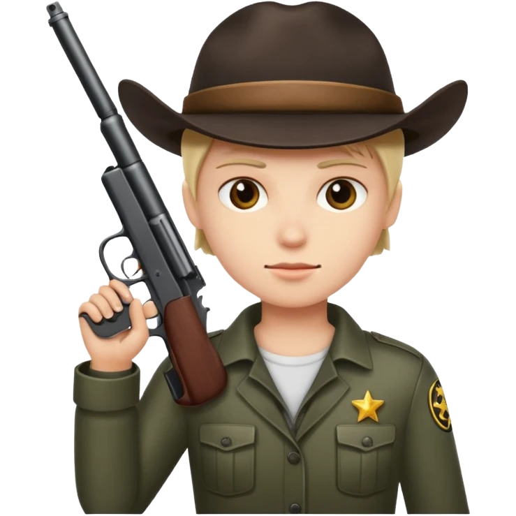 Elisinde silah olan biri emoji