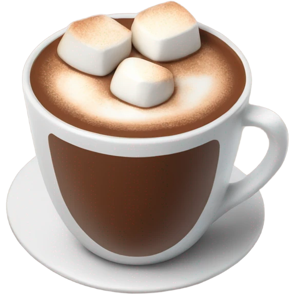 Hot chocolate with marshmellows emoji