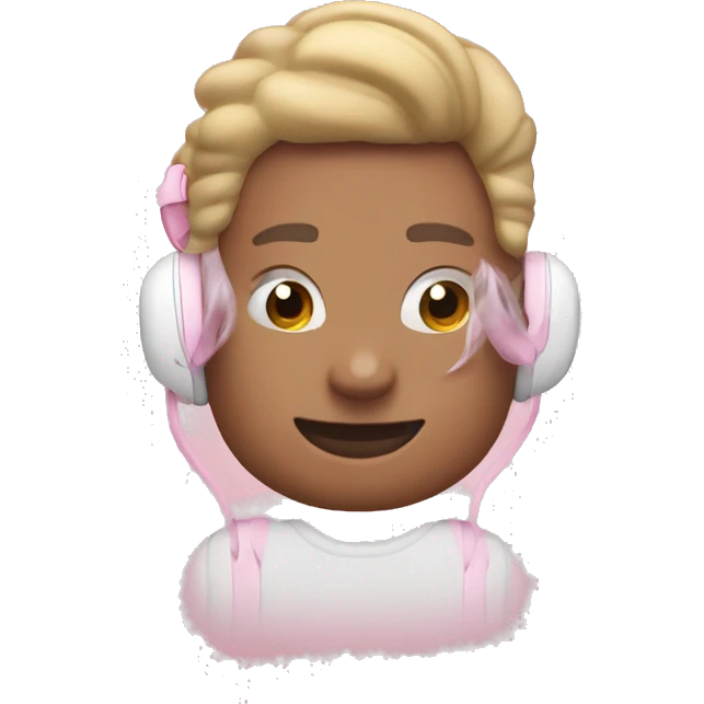 over the ear pink AirPods Max emoji