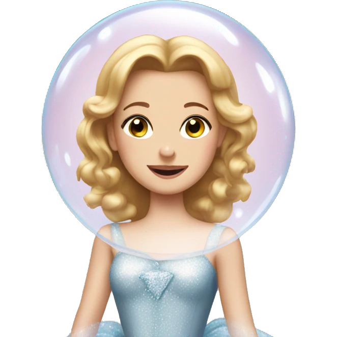 Glinda in her bubble emoji