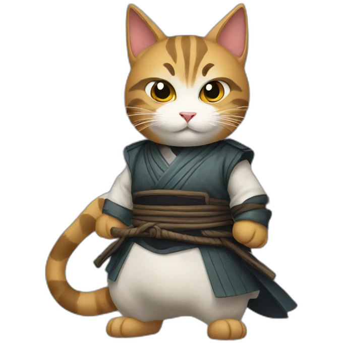 cat samourai emoji
