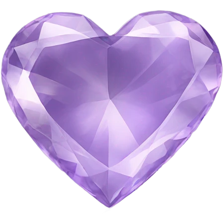 Light purple gemstone heart  emoji