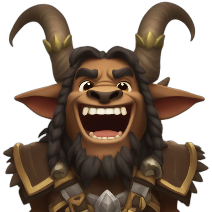 warcraft tauren laugh emoji