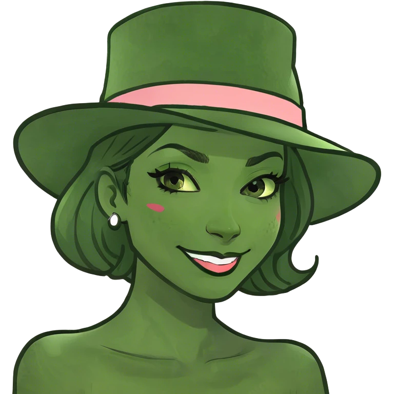 Blushing black girl with smirk, flirting  emoji