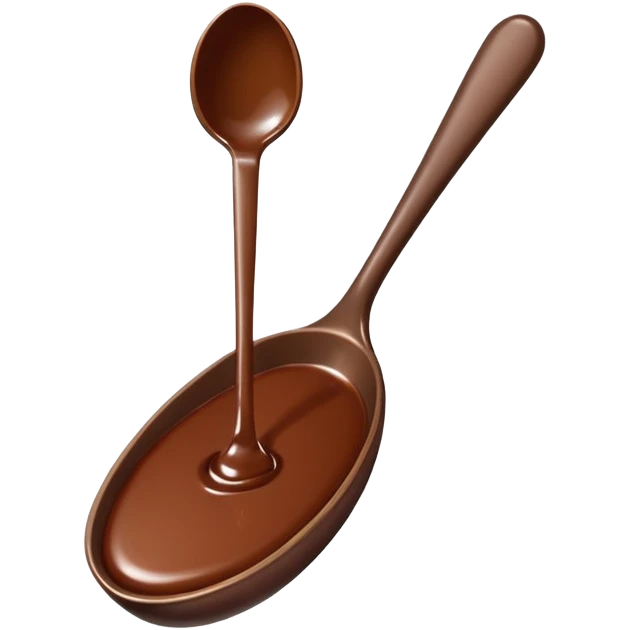 chocolate spoon emoji