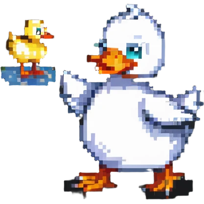 dancing duck for a duck race emoji