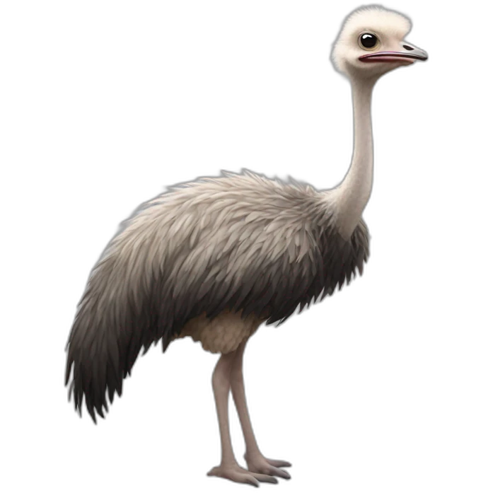 Full body Ostrich emoji