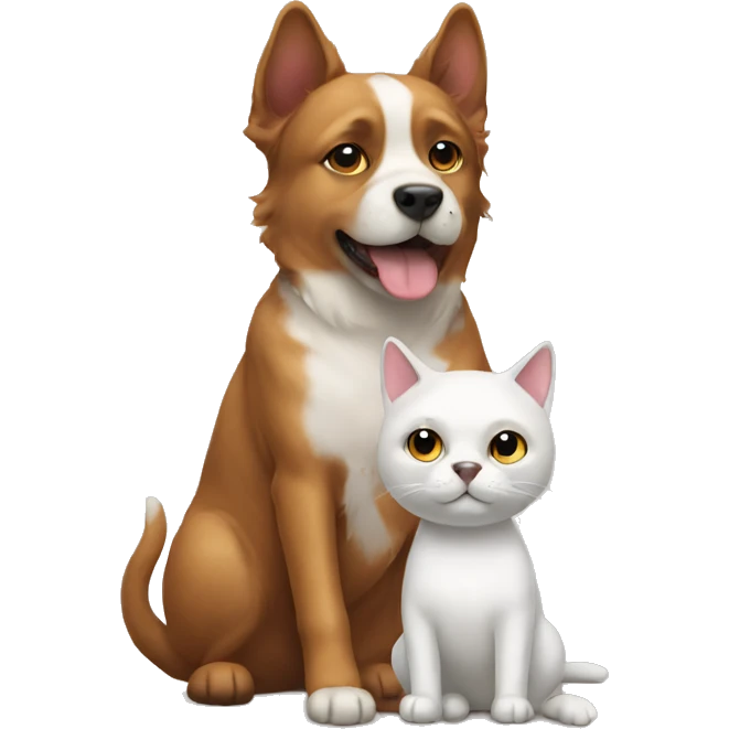cat and dog emoji