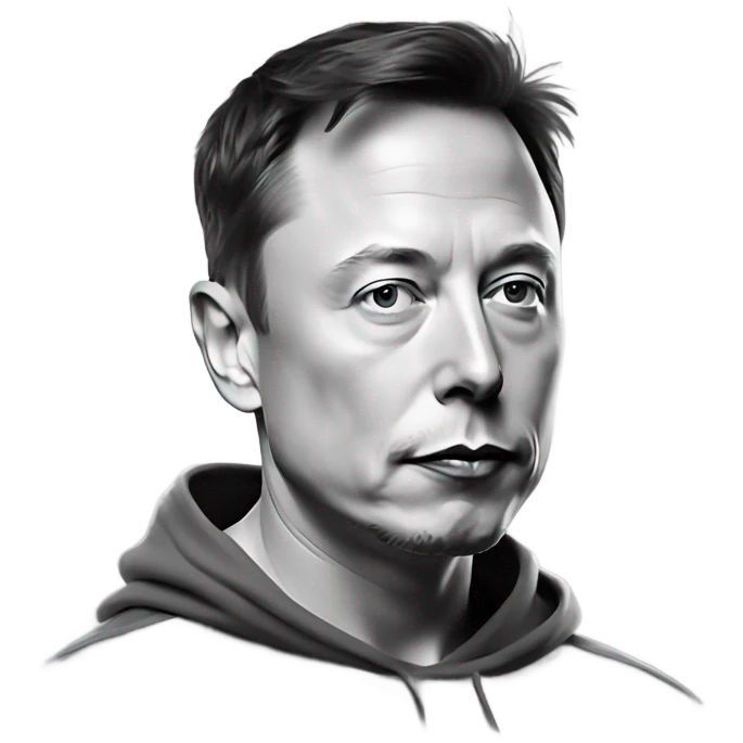 Elon musk with hood  emoji