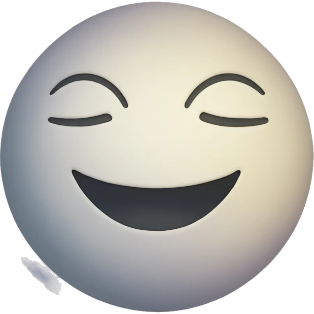 Smiling moon with closed eye emoji