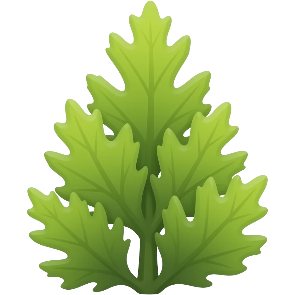 crea un emoji de un alga marina vertical, pro solo una, no varias hojas emoji