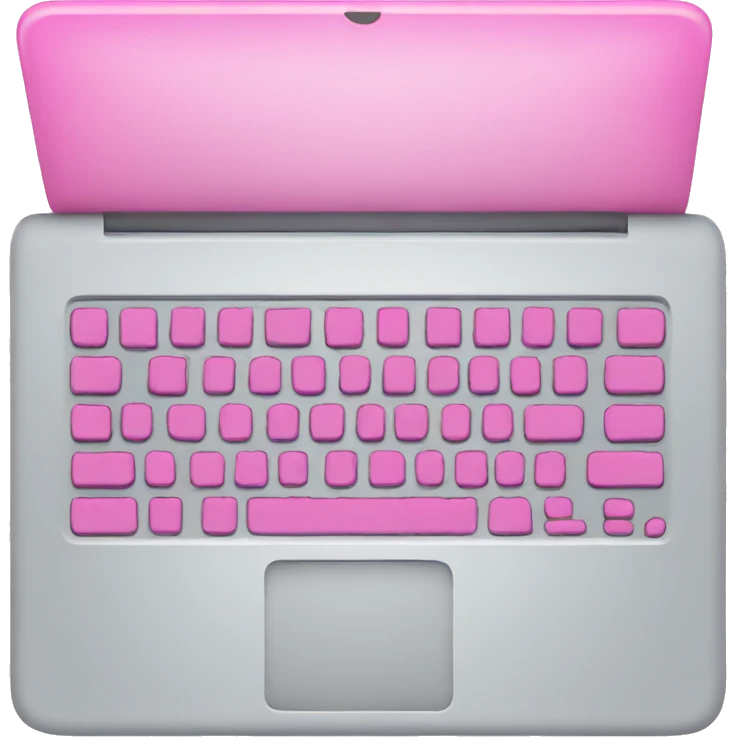 Pink laptop  emoji