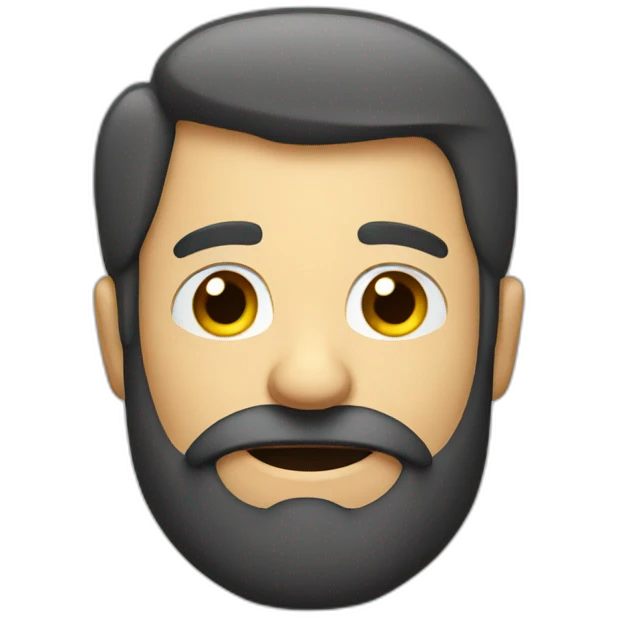 drunk beard man emoji