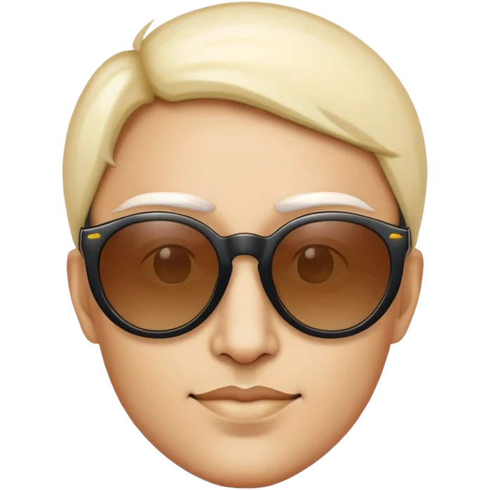 Lune en lunette de soleil emoji