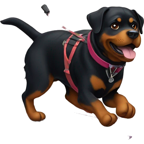 Rottweiler skiing emoji