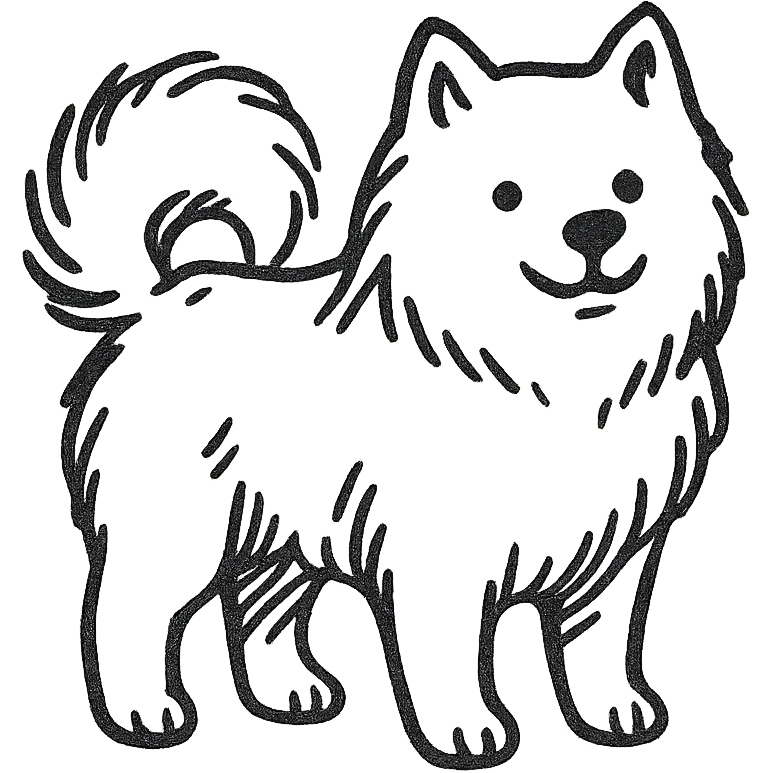  A Samoyed  emoji