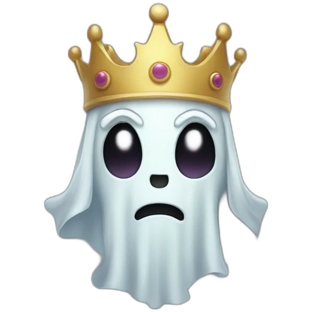 cute ghost king emoji