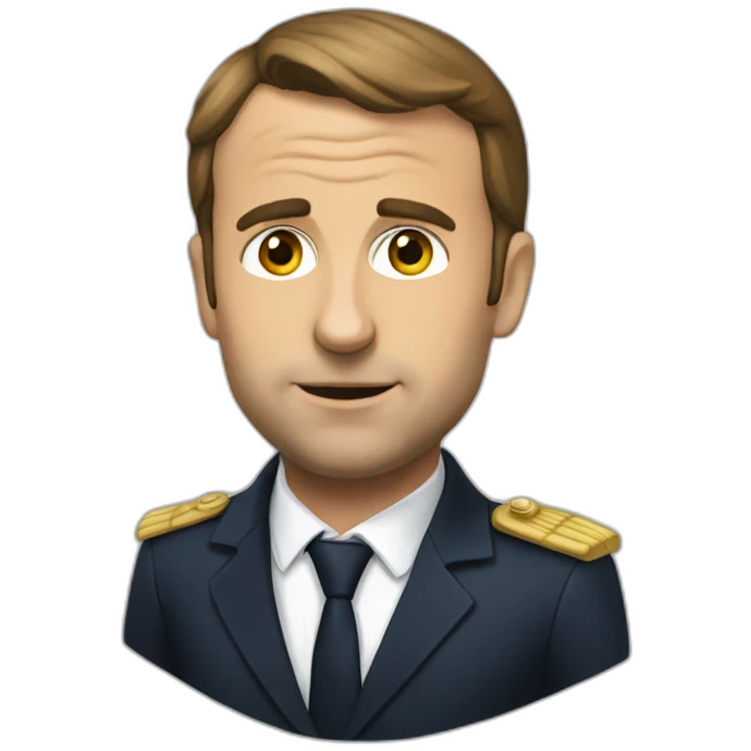 Macron pleure emoji