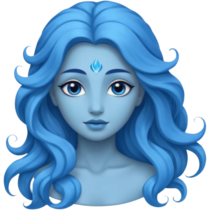 Blue goddess. emoji