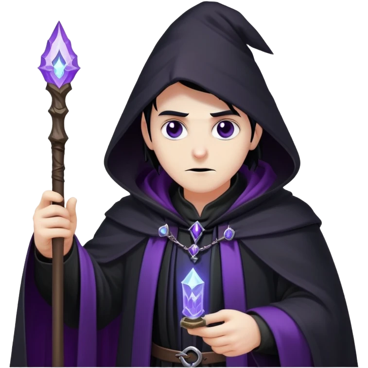 goth wizard banishing monitoring spirits  emoji