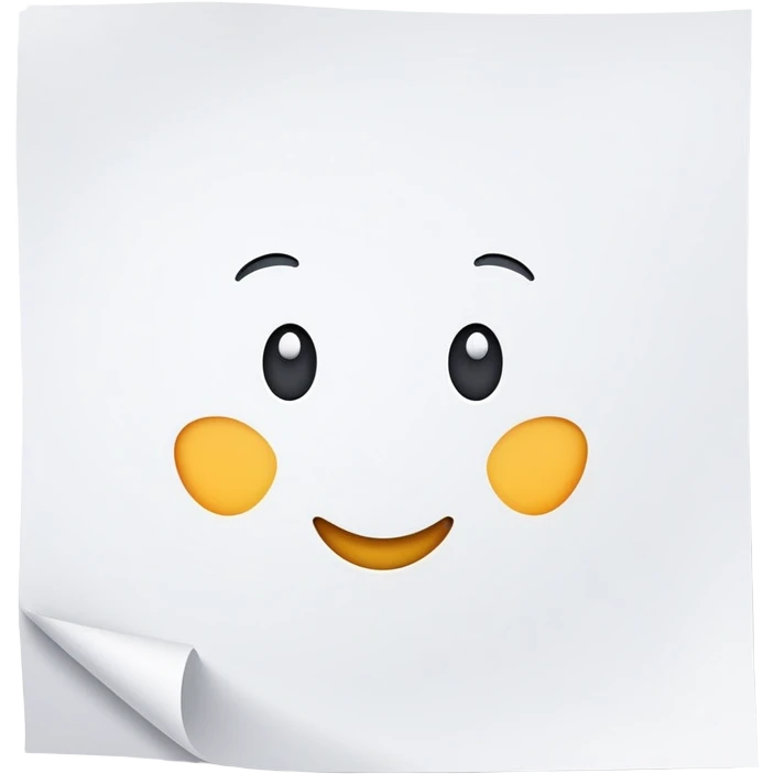 document or file paper emoji