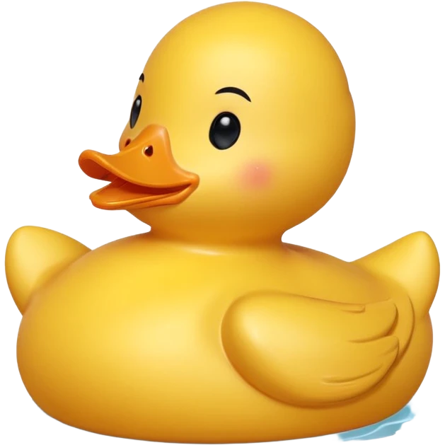 Rubber duck gettinf high cartoon emoji