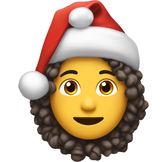 😍 with Christmas hat emoji