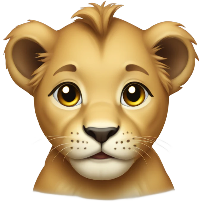 Baby lion emoji