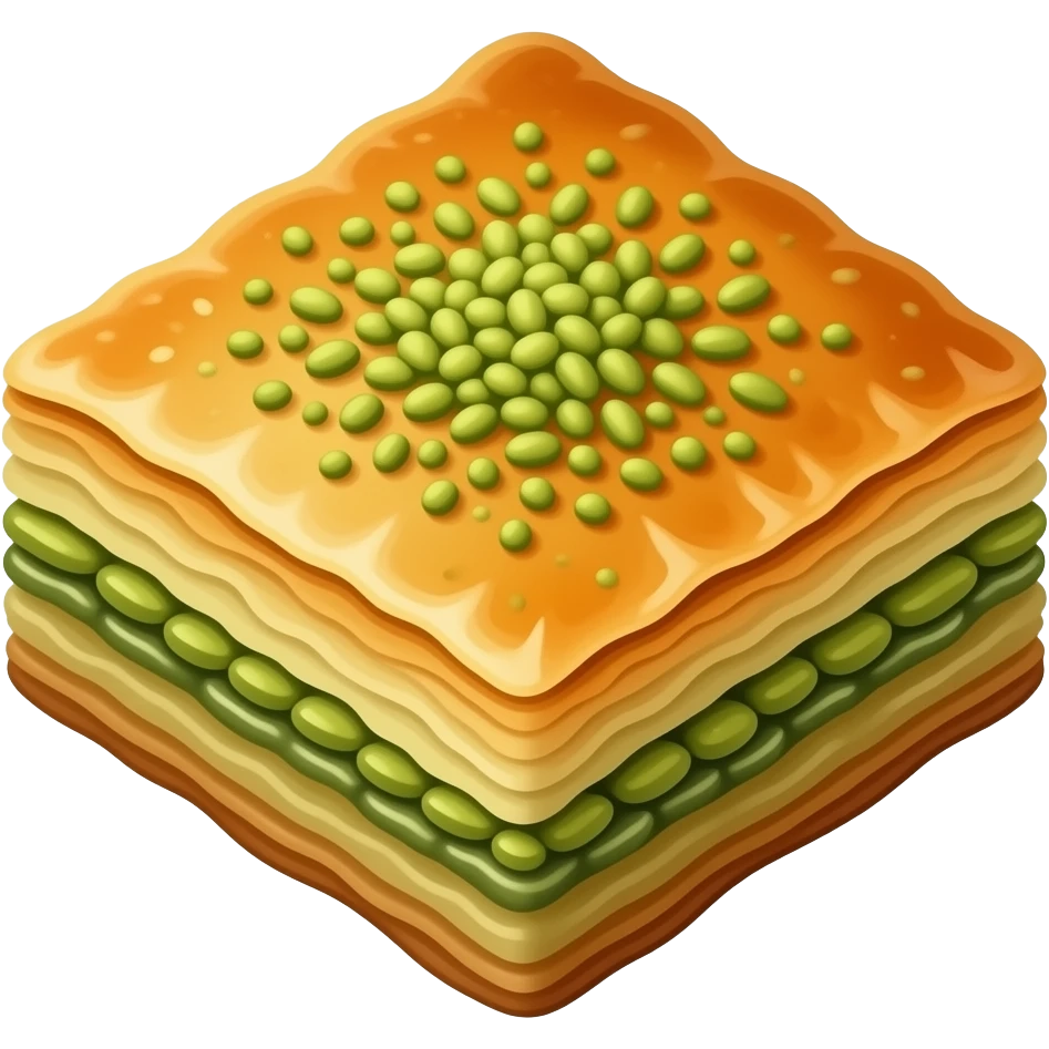 Kunafa emoji with kataifi and cheese pistachio flavour emoji