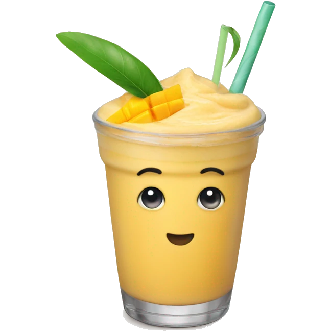 mango smoothie emoji