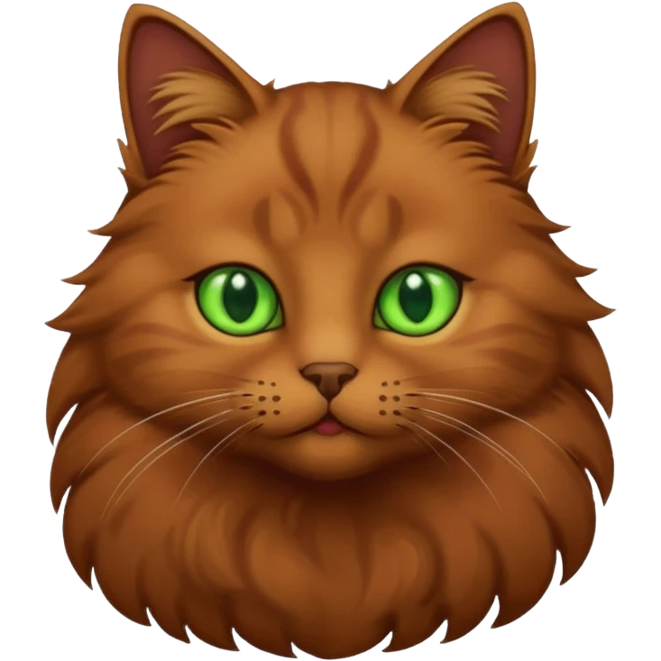 an elegant brown sitting cat emoji
