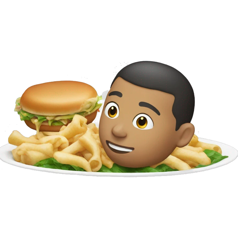 Kilian Mbappe qui mange des nuguettes emoji
