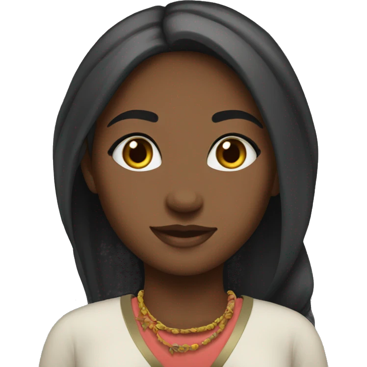 Girl wearing kufeya emoji