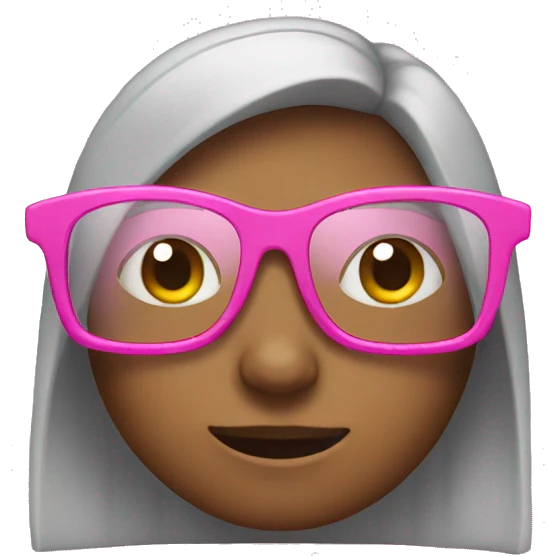 pink glasses emoji
