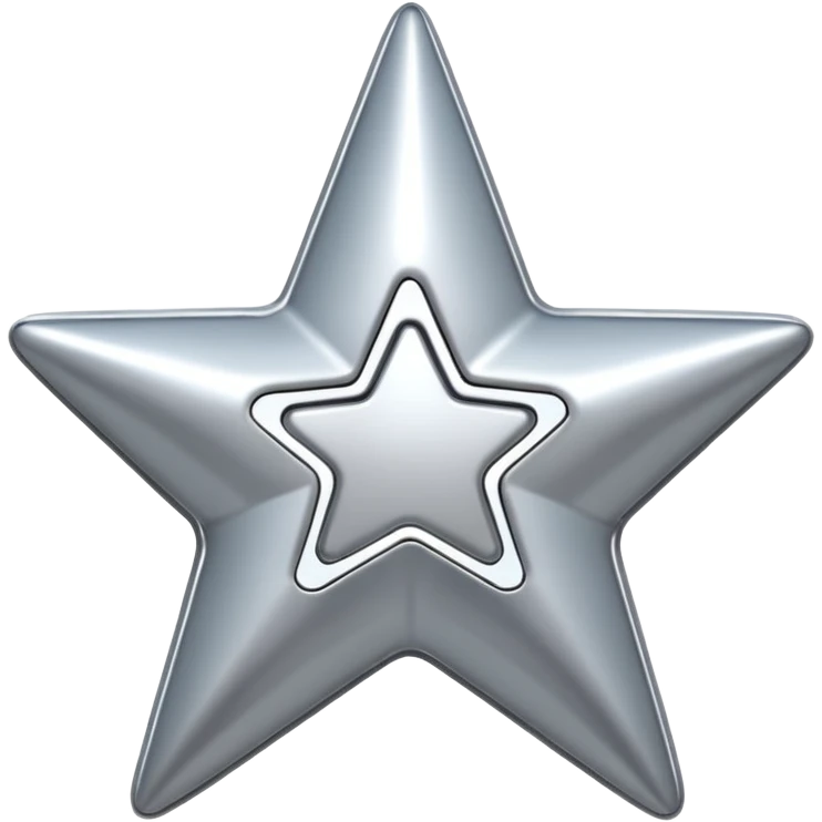 y2k hollow star shiny emoji