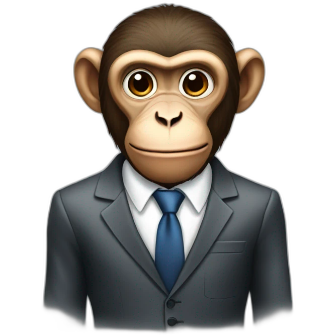monkey in suit emoji