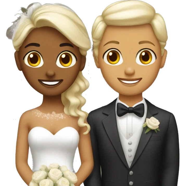 2 american brides emoji