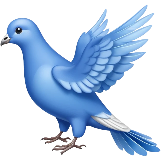 Palomita azul emoji