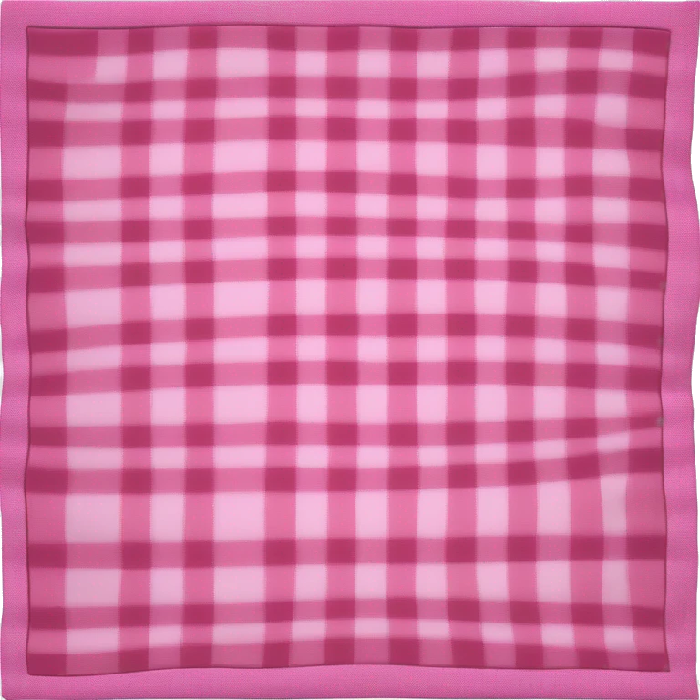 Pink folded plaid blanket emoji