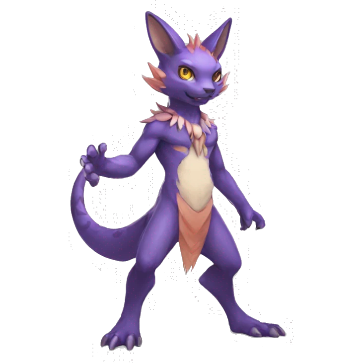 Anthro cool cute kawaii LiLaiRa-Vernid-Fakémon Full Body emoji