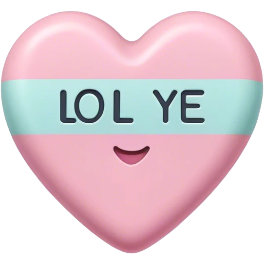 candy heart lol bye emoji
