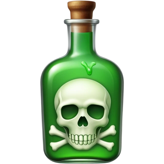 poison bottle with skull and crossbones emoji