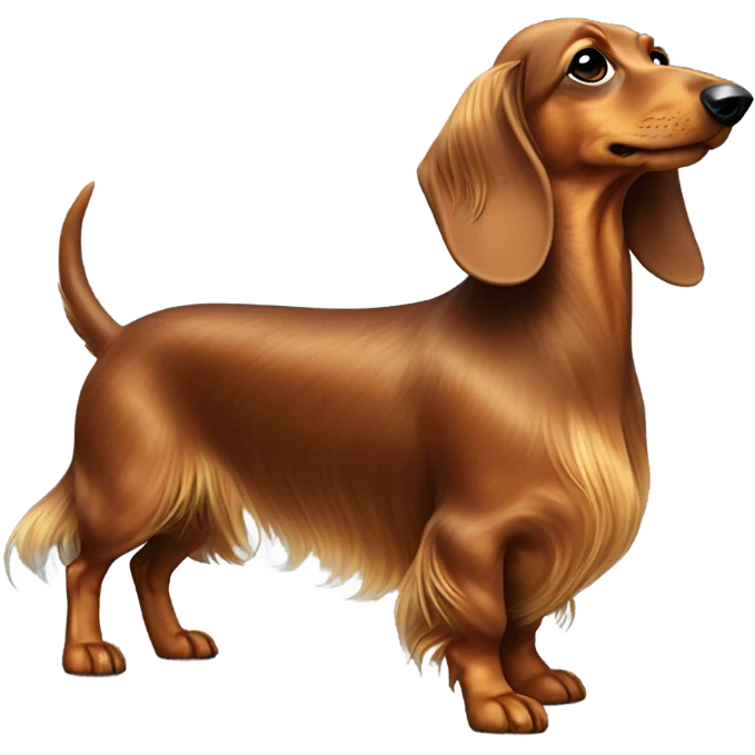 long hair dachshund emoji
