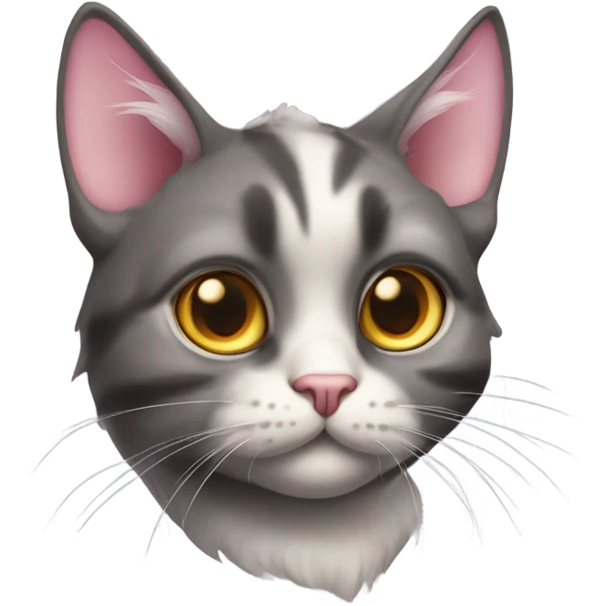 unrealistic cat with eye ptach emoji