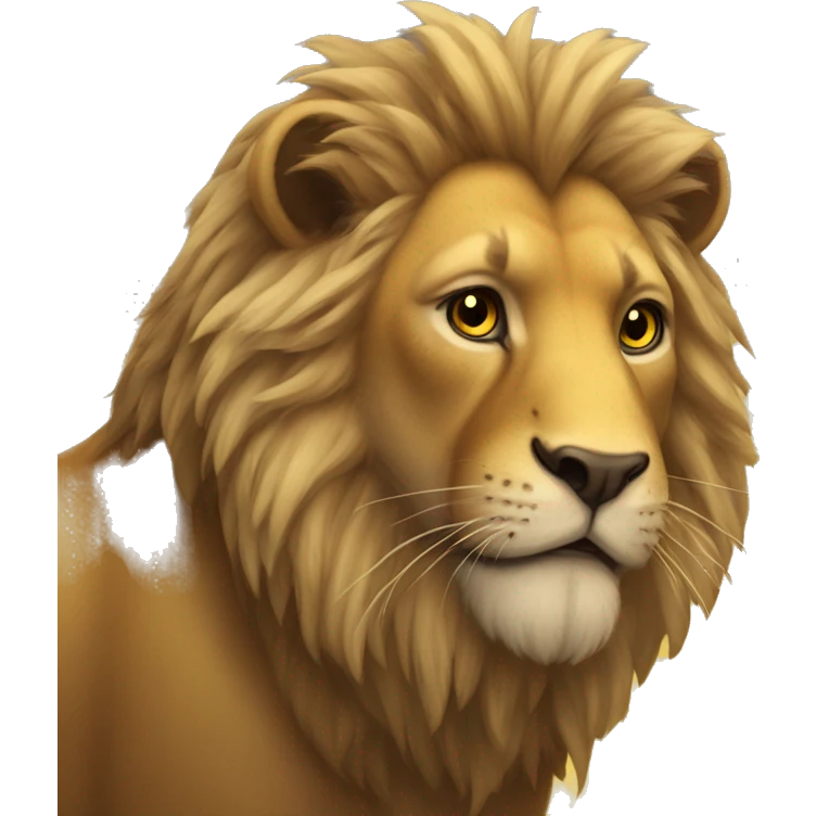 The bee pretended to be a lion emoji